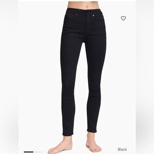 RAG & BONE BLACK SKINNY LEGGING JEANS, 26